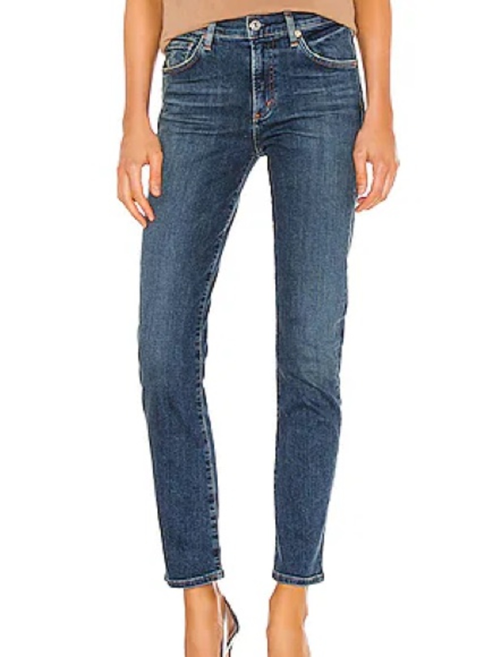 Citizens of Humanity Skyla Mid Rise Slim Straight in Charisma size 25
